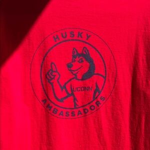 Vintage UCONN Port and Company Red Long Sleeve Tee